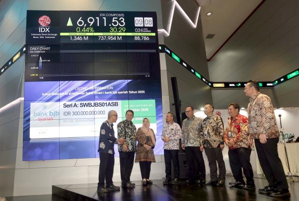 Bank BJB Syariah Catatkan Sukuk Perdana di BEI, Perkuat Permodalan dan Dorong Pembiayaan Syariah