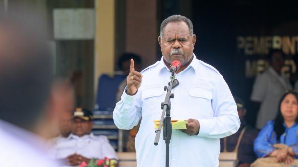 Gubernur Papua Barat Daya Pimpin Upacara Bersama Sekaligus Resmikan UPTP Samsat Tambrauw
