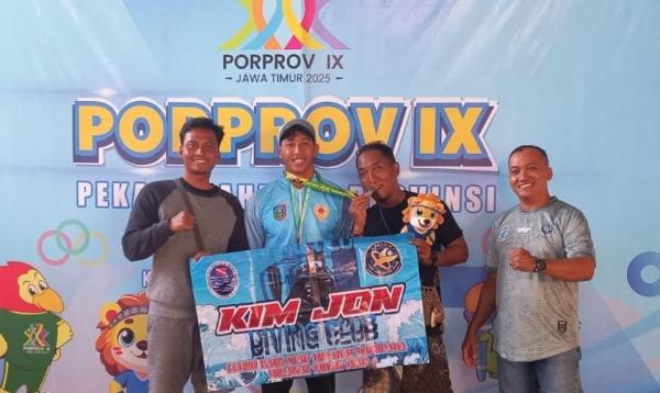 Harumkan Nama Jombang, Anggy Tjipto Atlet Selam Kimjon Academy Bawa Emas Porprov Jatim IX 2025