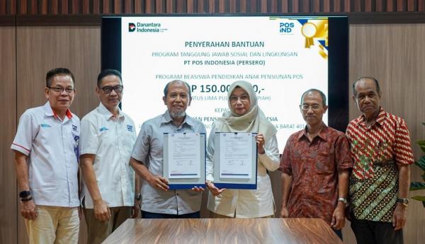 Anak Pensiunan PosIND Dapat Beasiswa Pendidikan Total Rp150 Juta