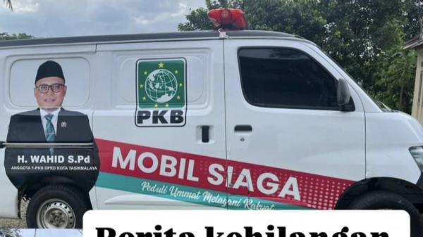 Mobil Siaga PKB Hilang di Parkiran Masjid di Tamansari Tasikmalaya