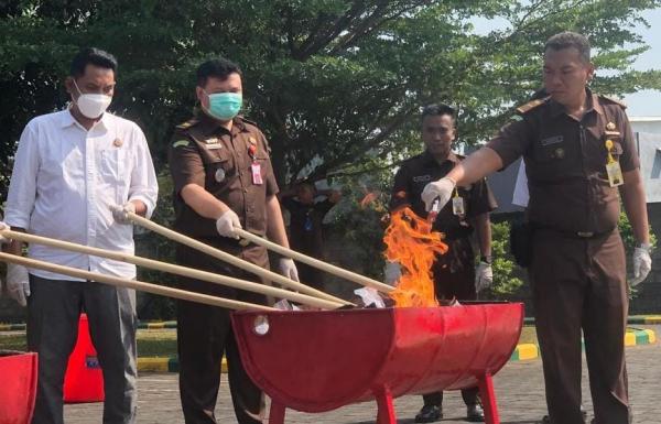 2,1 Kilogram Sabu Dimusnahkan di Mojokerto, Hasil Sitaan Tiga Tahun