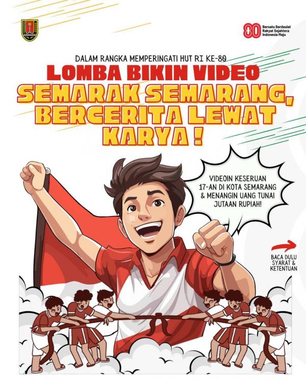 Ini Rangkaian Acara Menarik Pemkot Semarang Rayakan HUT Kemerdekaan ke-80 RI, Ada Lomba Foto-Video