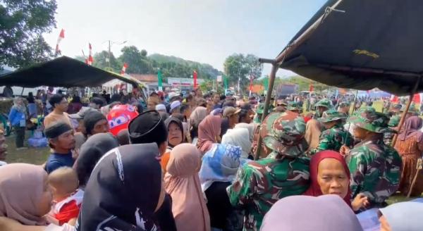 Ribuan Warga Padati Penutupan Karya Bakti TNI di Sajira, Pusterad Tegaskan Komitmen Bangun Negeri