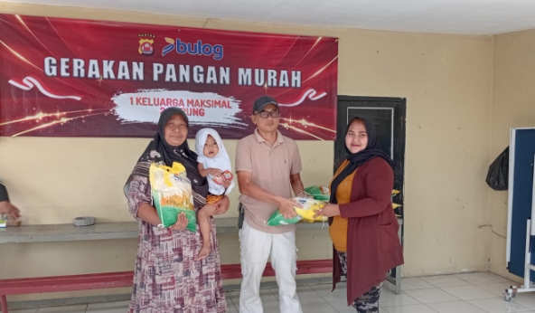 Polsek Bojonegara Polres Cilegon Gelar Gerakan Pangan Beras Murah