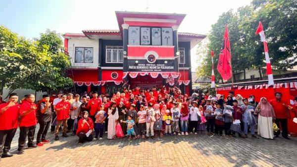 HUT ke-80 Kemerdekaan RI, PDI Perjuangan Bekasi Santuni 80 Anak Yatim