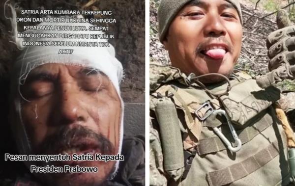 Eks Marinir TNI AL Satria Kumbara Terluka Parah Diserang Drone dan Mortir Ukraina