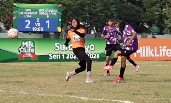 Kompetisi Sepak Bola Putri Surabaya 2025, SDN Kalirungkut I/264 Sapu Bersih Dua Gelar Juara