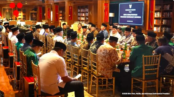 Begini Isi Pertemuan Presiden Prabowo dengan 16 Pimpinan Ormas Islam di Hambalang