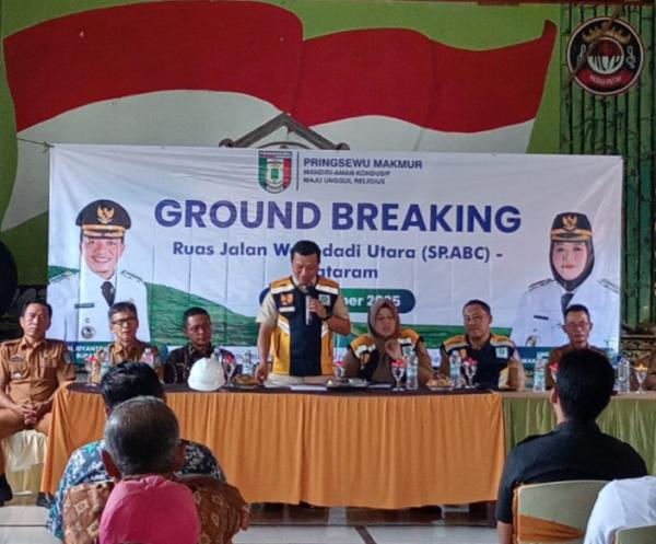 Bupati Riyanto Resmikan Pembangunan Jalan Wonodadi–Mataram Sepanjang 3,8 Km