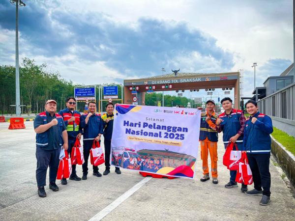 Rayakan Hari Pelanggan, PT Hamawas Beri Apresiasi Ratusan Pengguna Jalan Tol Kutepat