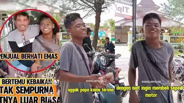 Haru! Pemuda Disabilitas Beli Motor, Penjual Justru Tambah Modal Usaha