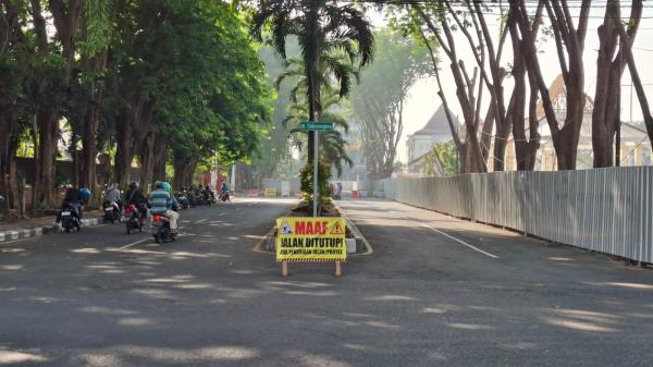 Jalan Alun-Alun Sidoarjo Ditutup hinga Akhir September. Ada Apa?