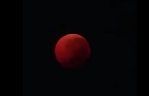 Photo: 4 Pemandangan Blood Moon di Langit Pemalang Saat Gerhana Bulan Total 7 September 2025