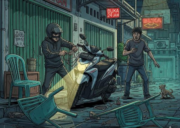 Waspada! dalam Sepekan 5 Motor Hilang di Bojonegoro, Ini Modus Pelaku