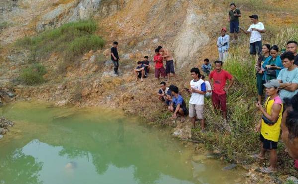 Terpeleset, Kakak Beradik Ditemukan Tewas Tenggelam Galian Pembuatan Batu Bata Tenayan