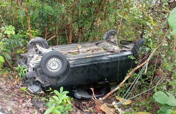 Sopir Ngantuk, Minibus Terguling ke Jurang di Dlingo Bantul