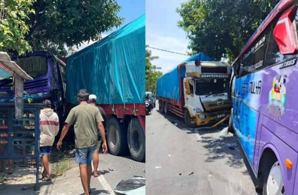 Kecelakaan Libatkan Bus vs Truk di Jalan Bojonegoro–Babat, Begini Kronologinya