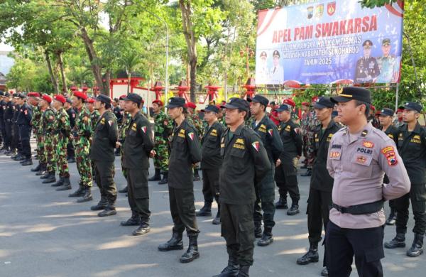 Apel Pam Swakarsa, Upaya Polres Sukoharjo Wujudkan Keamanan Berbasis Masyarakat
