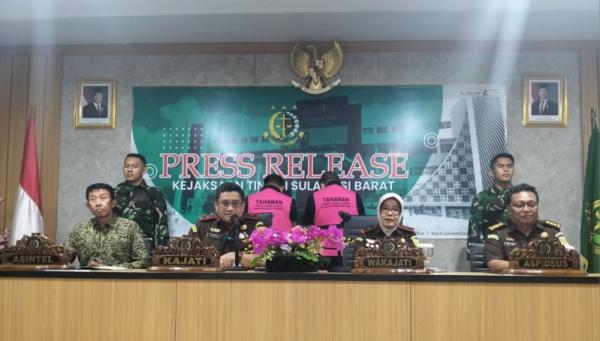 Kejati Sulbar Tahan Dua Tersangka Korupsi Lahan Pasar Mamasa, Negara Rugi Rp5,7 Miliar