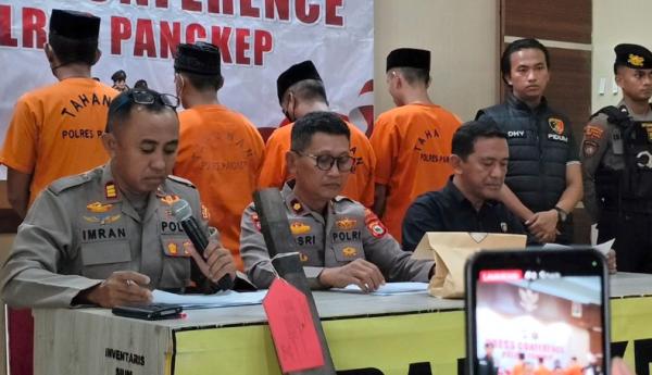 Polres Pangkep Sikat 11 Tersangka dari Kasus Pencurian Hingga Penganiayaan