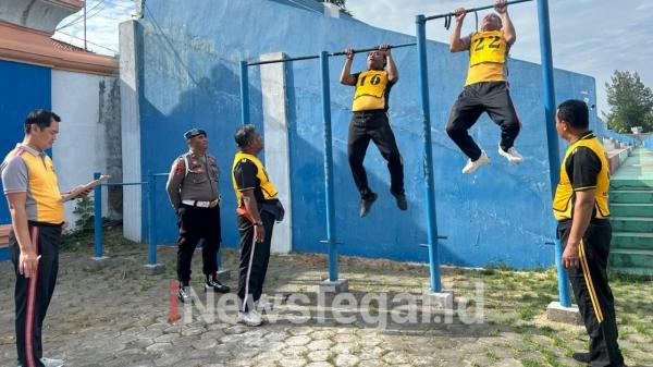 Personel dan ASN di Polres Tegal Kota Ikuti Ujian Kesamaptaan Jasmani