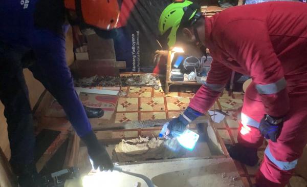 Serang Warga, Petugas Damkar Ponorogo Evakuasi Sarang Tawon Vespa