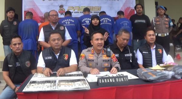Polres Purwakarta Ungkap Jaringan Curanmor Lintas Kabupaten, 6 Tersangka Diamankan