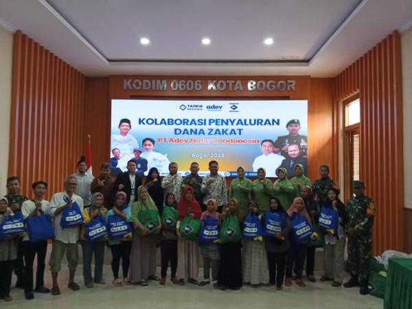 Kodim 0606 Bogor Bersama PT Adev dan Tazkia Salurkan 1.000 Sembako untuk Rayakan HUT ke-80 TNI