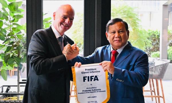 Bertemu Prabowo di New York, Presiden FIFA Akui Indonesia sebagai Kekuatan Baru Sepak Bola Asia