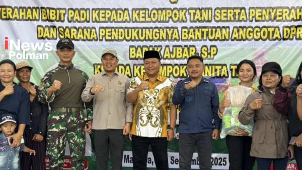 Gemparkan Mamasa! 5.252 Hektare Lahan dan 500 Kelompok Tani Terima Bantuan Benih Padi Unggul