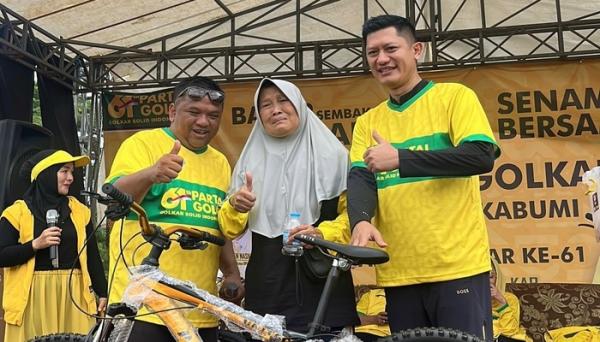 Ribuan Warga Sukabumi Serbu Bazar Murah HUT ke-61 Partai Golkar di Sagaranten