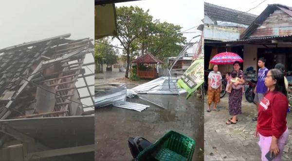 Hujan Disertai Angin Kencang Terjang Bojonegoro, Puluhan Rumah dan Warung Rusak