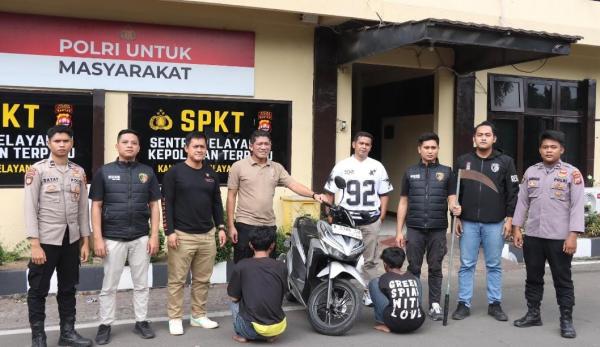 Polres Cilegon Amankan 2 Pelaku Tawuran Bersenjata Tajam di Cibeber