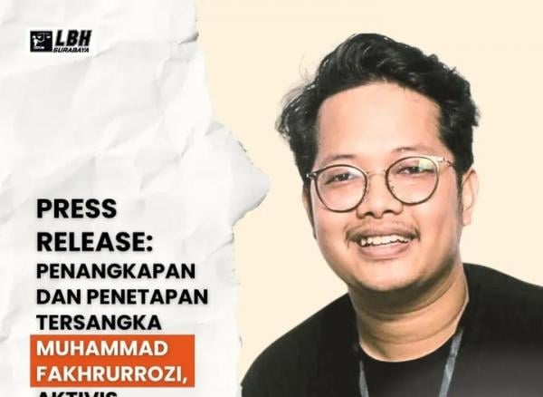 LBH Surabaya Bongkar Kejanggalan Penangkapan Aktivis Jogja Paul