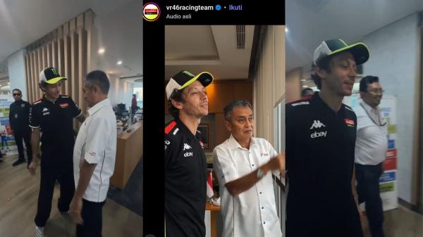 Valentino Rossi Tiba di Indonesia, Fans: Enjoy Mandalika, Vale!