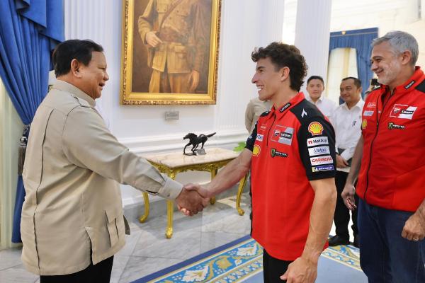 Marc Márquez Kunjungi Istana, Presiden Prabowo Janjikan Dukungan Penuh untuk MotoGP