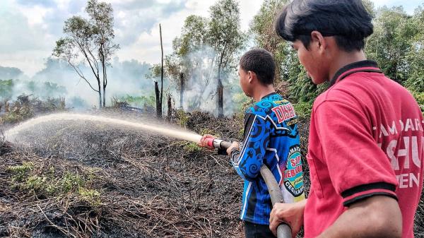 Musim Hujan Tiba, Kebakaran Lahan Gambut Masih Terjadi di Palangka Raya