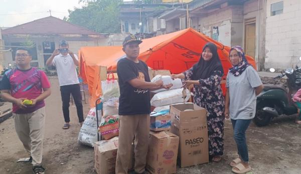 Bantuan untuk Korban Kebakaran di Desa Bulakan Pemalang Mulai Berdatangan ke Posko Relawan