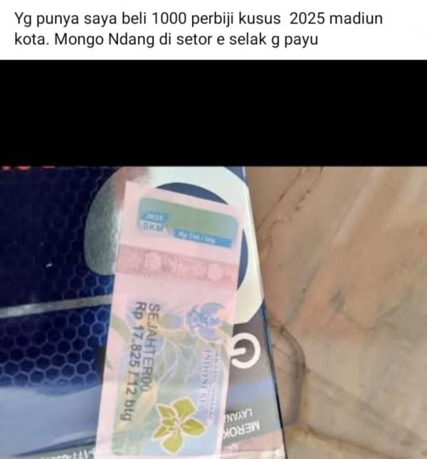 Miris! Jual Beli Pita Cukai Bekas Berani Terbuka, Warga Pertanyakan Peran Aparat Berwenang