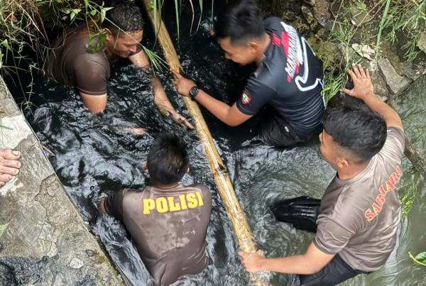 Polresta Cilacap dan PSDA Bergerak Cepat Atasi Banjir 