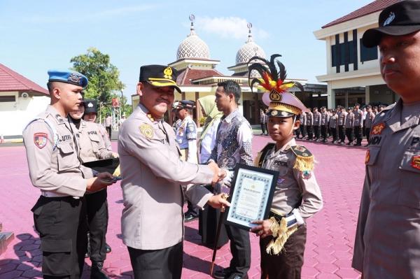 Mantul! Raih Juara I Pocil Tingkat Polda Jateng, 48 Orang Diberi Penghargaan Oleh Kapolres Grobogan