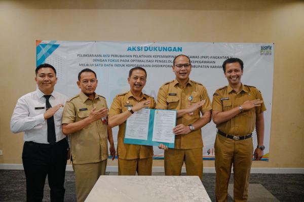 Disdikpora Karawang Luncurkan Aplikasi SADIKA untuk Tertibkan Data Kepegawaian