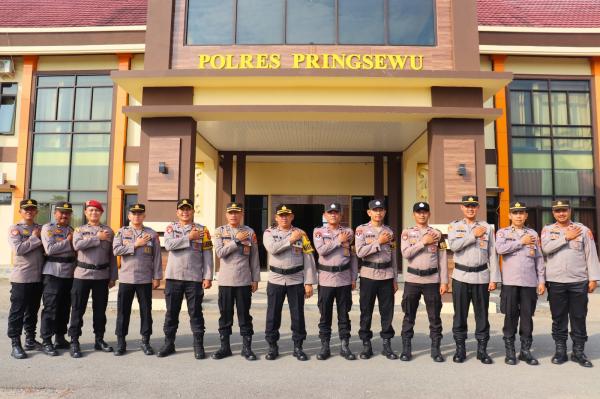 Kapolri Tetapkan Nomenklatur Baru, Polres Pringsewu Launching Satuan Pamapta