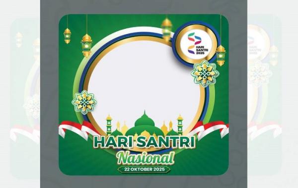 10 Link Twibbon Hari Santri 2025 Paling Banyak Dicari, Bikin Foto Profil makin Keren