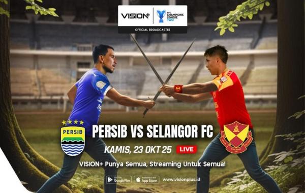 Jadwal Persib vs Selangor FC di AFC Champions League 2, Tayang di VISION+ Besok!