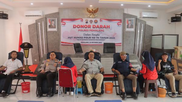 Kapolres Pemalang Ajak Media Gercep Donor! Aula Tribrata Jadi Spot Tebar Kebaikan