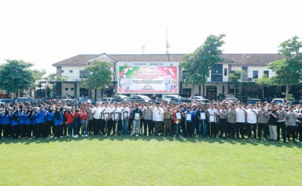 Apel Akbar Kebangsaan di Jombang, AKBP Ardi Kurniawan Ajak Pekerja Komitmen Jaga Keamanan