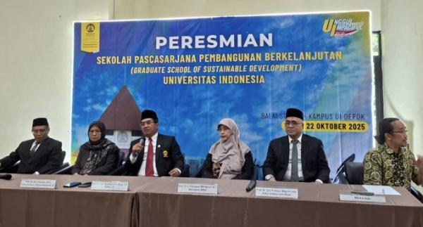 UI Lebur SIL dan SKSG Jadi Sekolah Pascasarjana Pembangunan Berkelanjutan, Ini Alasannya