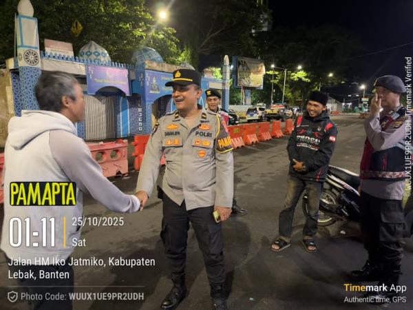 Tegas! Kapolres Lebak Turun ke Jalan Tengah Malam, Cegah Kenakalan Remaja dan Aksi Kriminal